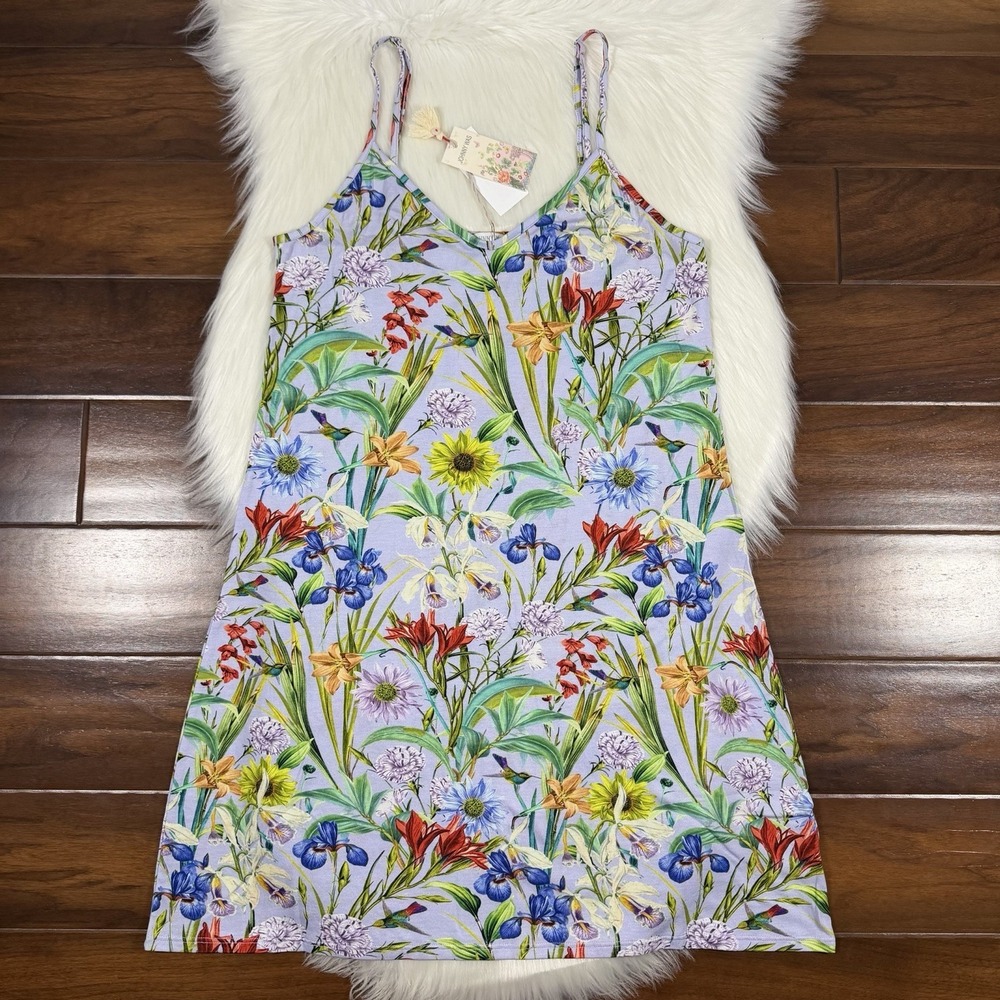 Johnny Was Women's Size Medium Daphne Floral The Brigette Cami Sleep Dress